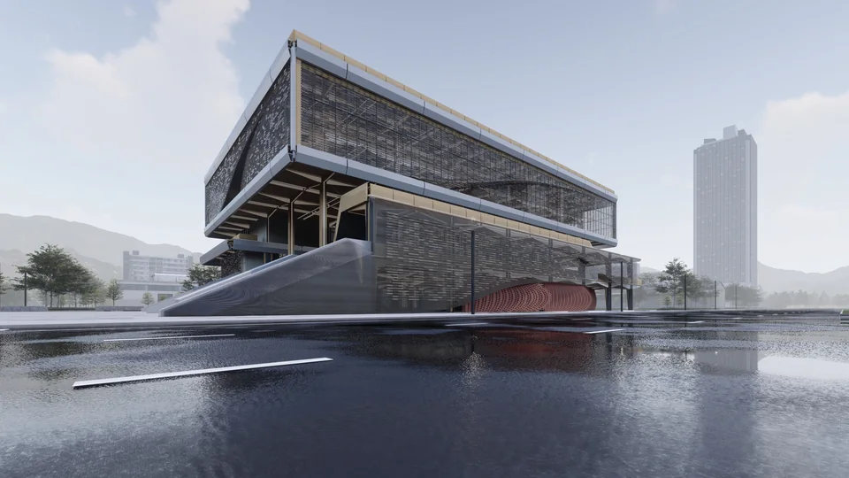 建筑整体透视 / Overall perspective