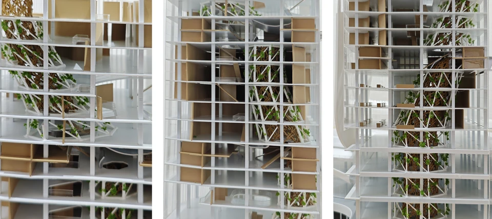 模型内部细部 06–08 / Interior model details 06–08